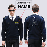 Thumbnail for Trust Me I'm a Pilot 2 Designed Wool Pilot Sweaters