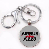 Thumbnail for Amazing Airbus A220 Designed Circle Key Chains