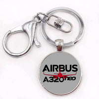 Thumbnail for Amazing Airbus A320neo Designed Circle Key Chains