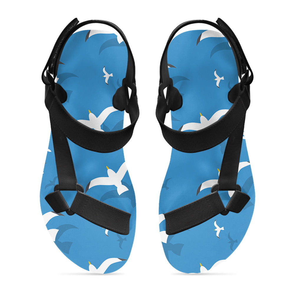 Seamless Seagulls Designed Open Toe Sandals (Slippers)