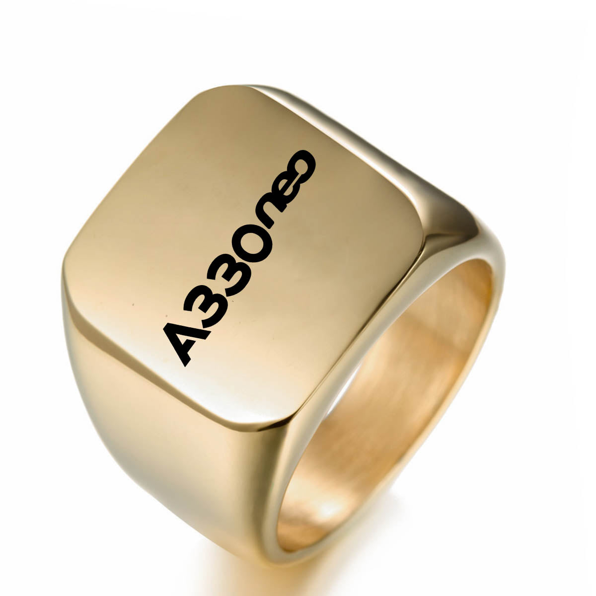 A330neo & Text Designed Designed Men Rings