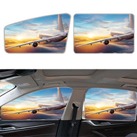 Thumbnail for Airliner Jet Cruising over Clouds Designed Car Sun Shade (Side window)