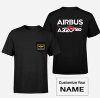 Thumbnail for Amazing Airbus A320neo Designed Pocket T-Shirts