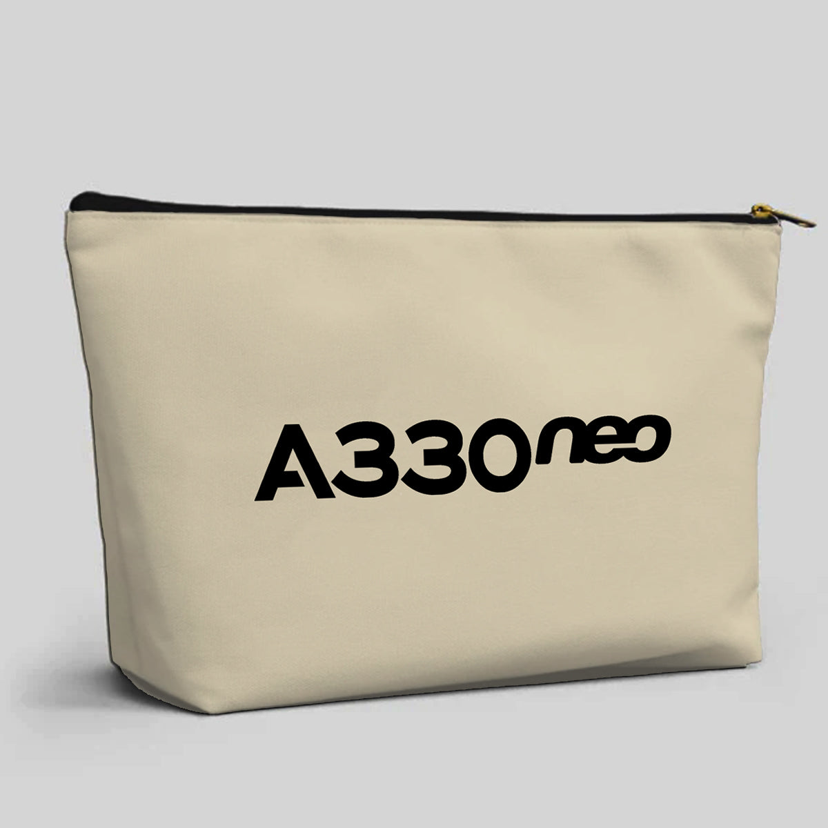 A330neo & Text Designed Zipper Pouch