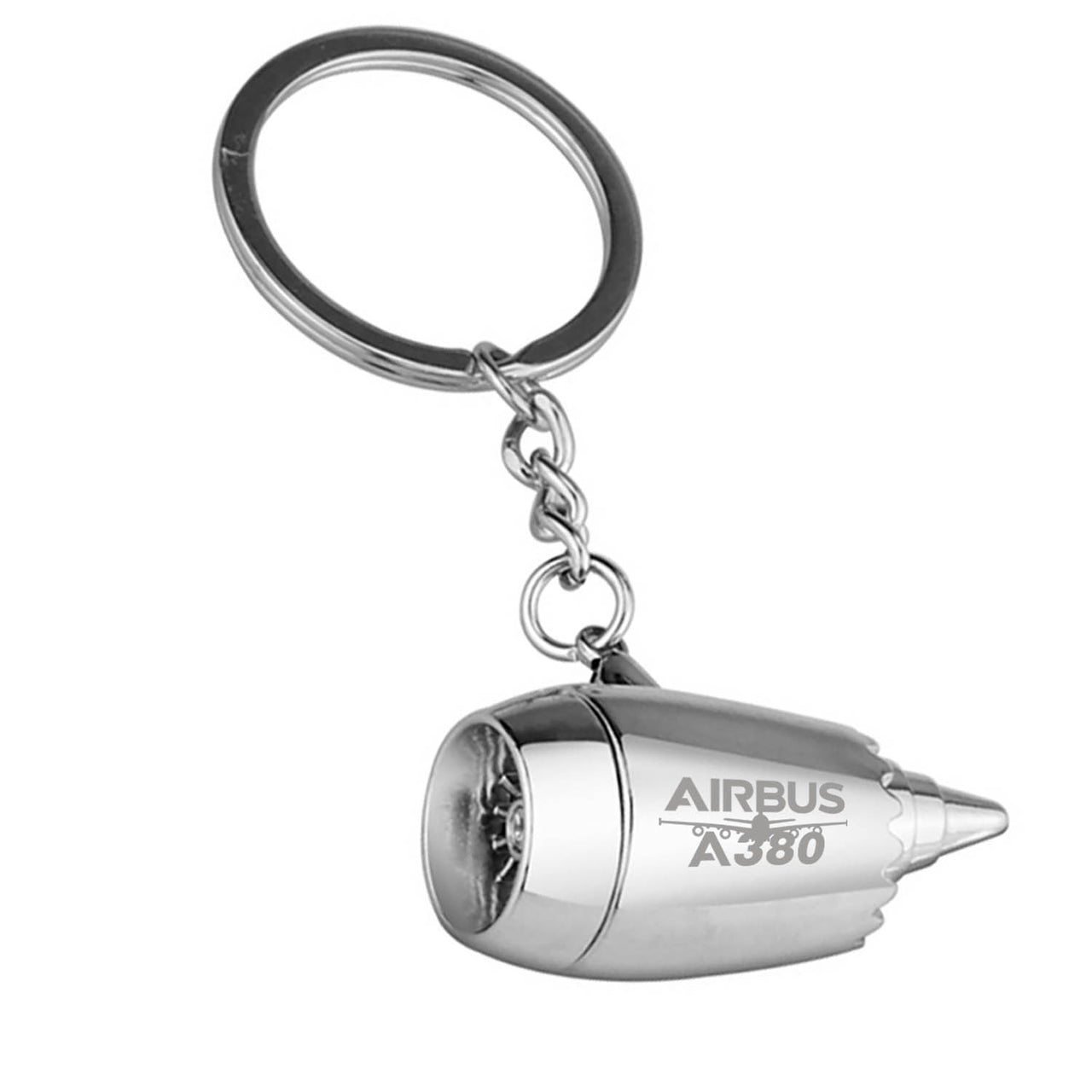 Amazing Airbus A380 Designed Airplane Jet Engine Shaped Key Chain