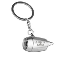 Thumbnail for Amazing Airbus A380 Designed Airplane Jet Engine Shaped Key Chain