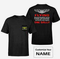 Thumbnail for Flying One Ball Designed Pocket T-Shirts