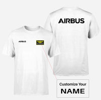 Thumbnail for Airbus & Text Double-Side T-Shirts