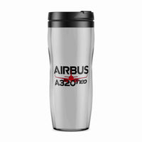 Thumbnail for Amazing Airbus A320neo Designed Plastic Travel Mugs