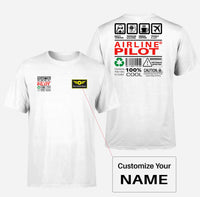 Thumbnail for Airline Pilot Label Double-Side T-Shirts