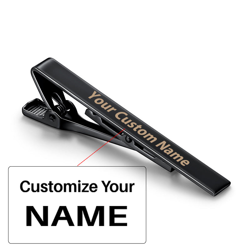 Custom Name Tie Clips