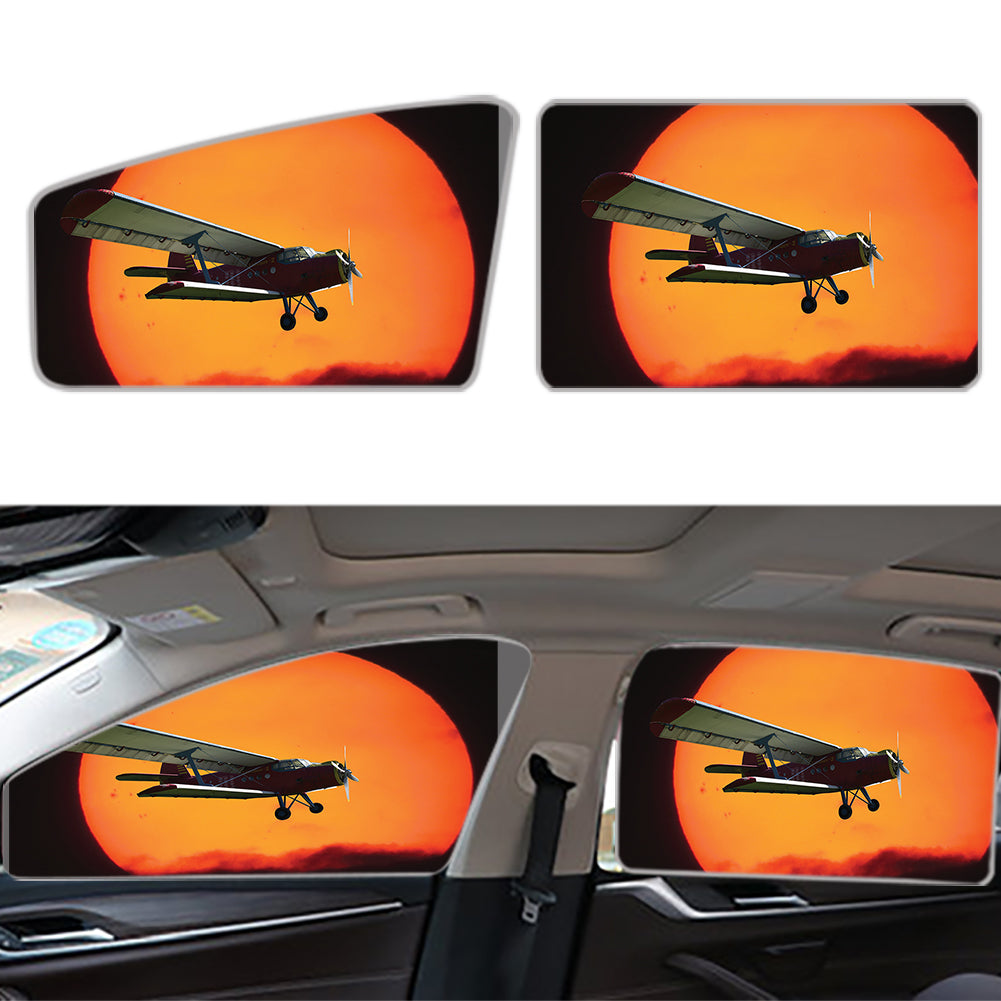 Amazing Antonov-2 With Sunset Designed Car Sun Shade (Side window)