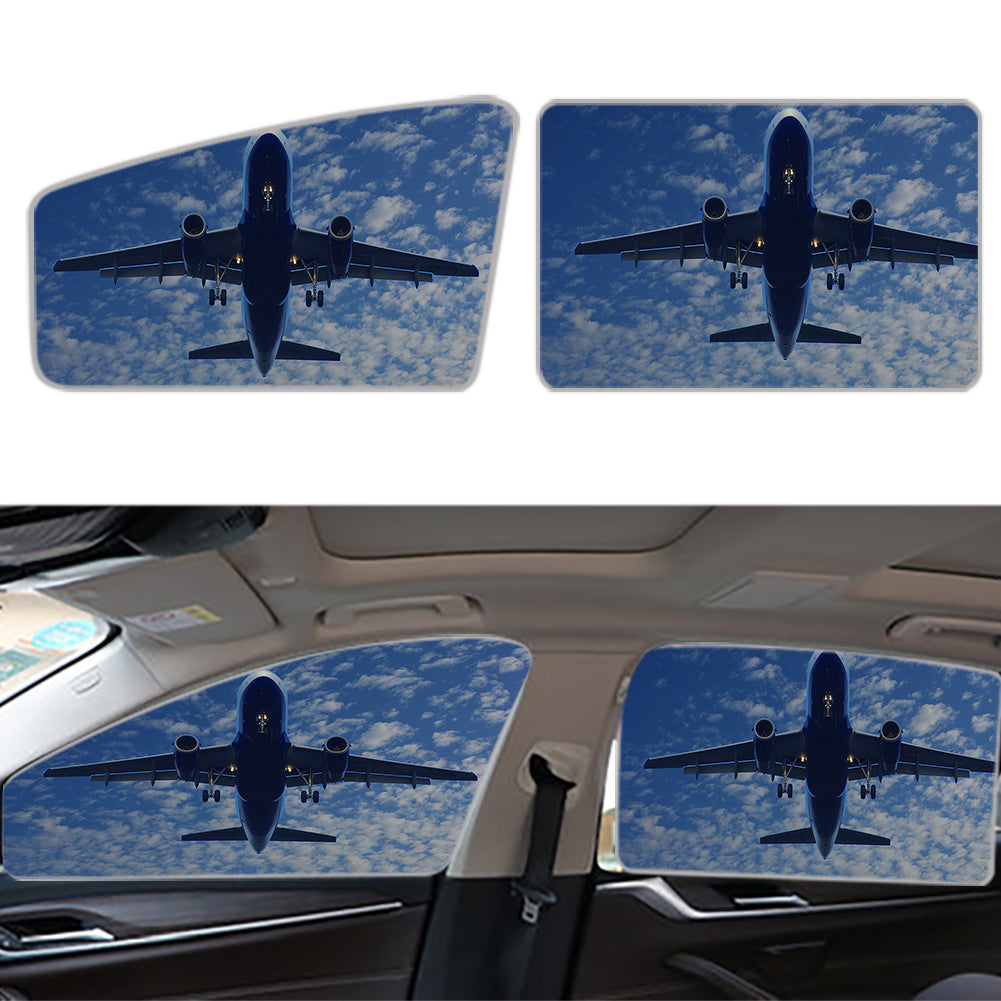 Airplane From Below Designed Car Sun Shade (Side window)