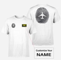 Thumbnail for Aviation Finger Print Double-Side T-Shirts