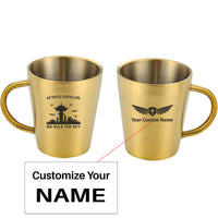 Thumbnail for Air Traffic Controllers - We Rule The Sky Designed Stainless Steel Coffee Mugs