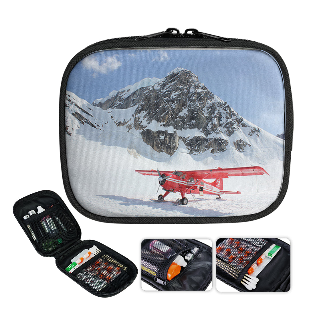 Amazing Snow Airplane Designed Travel & Medical Storage Bags