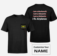 Thumbnail for I Fix Airplanes Designed Pocket T-Shirts