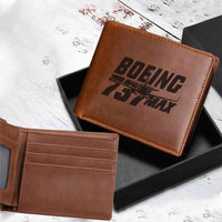 Thumbnail for Amazing 737 Max Designed Laser Leather Wallets