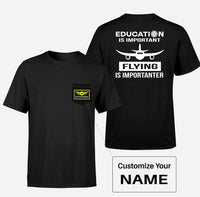 Thumbnail for Flying is Importanter Designed Pocket T-Shirts