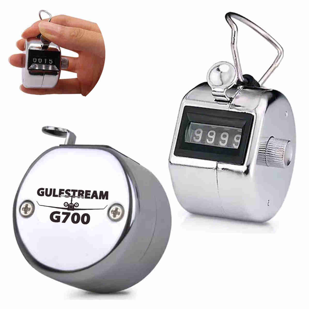 Amazing Gulfstream G700 Designed Metal Handheld Counters