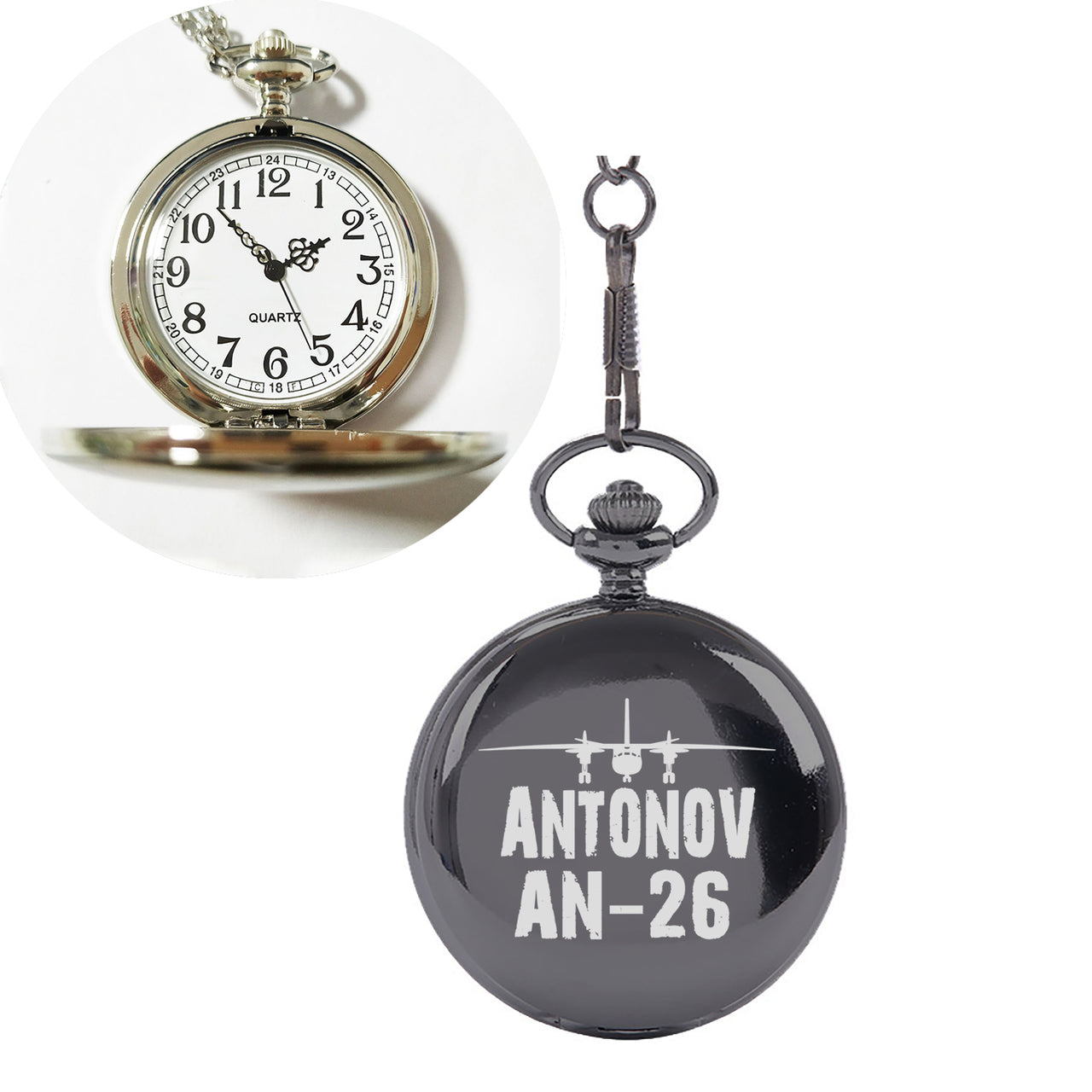 Antonov AN-26 & Plane Designed Pocket Watches