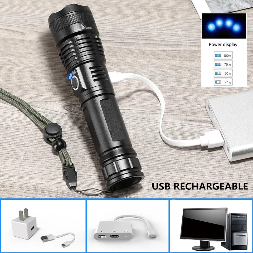 LED X80 p50 Strong Light Flashlight