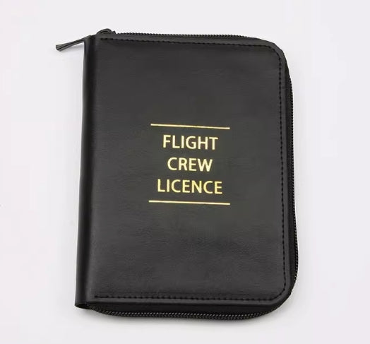 Flight Crew Document & License  Zipper  Holder Case