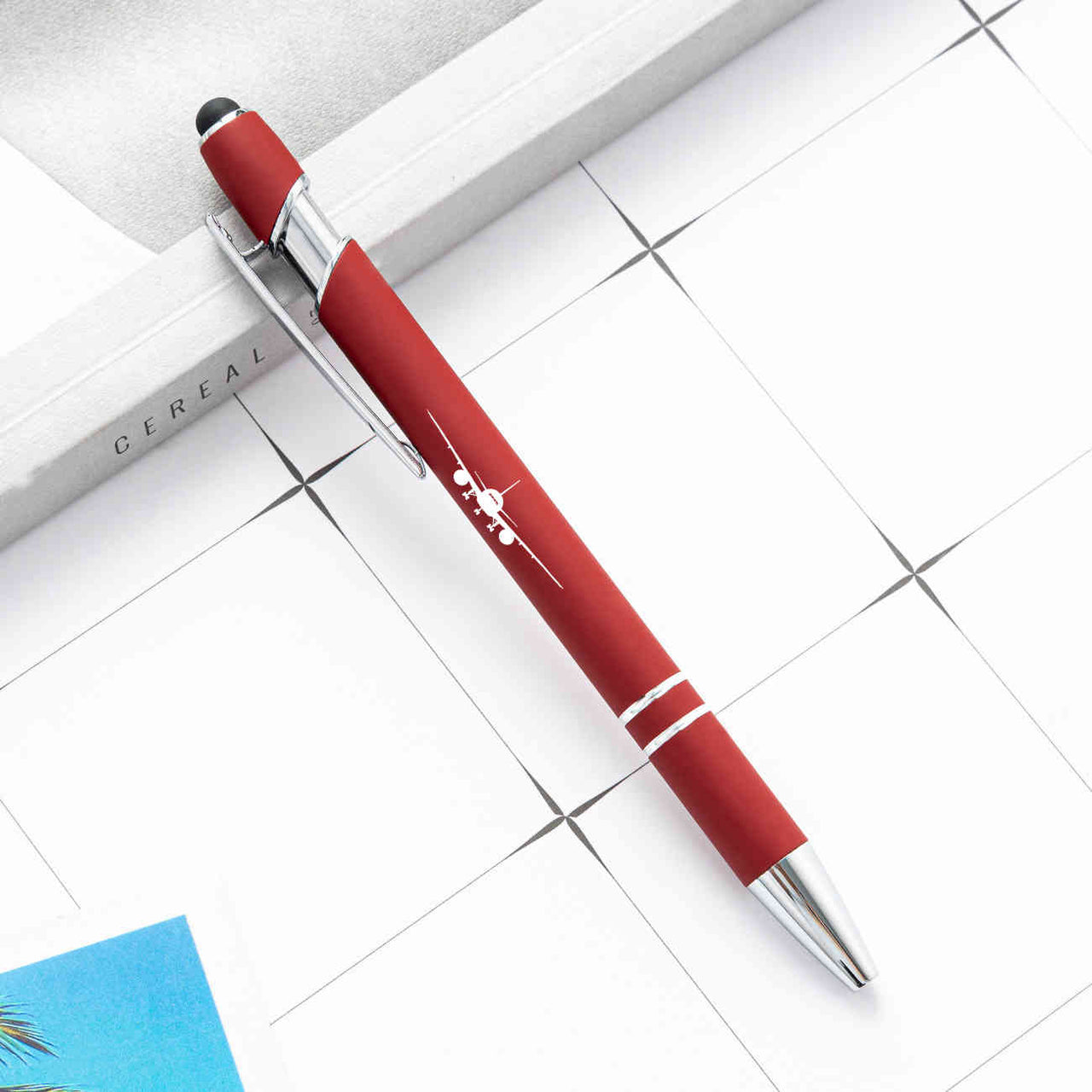 Boeing 777 Silhouette Designed Ballpens Capacitive Screen Touch Pens