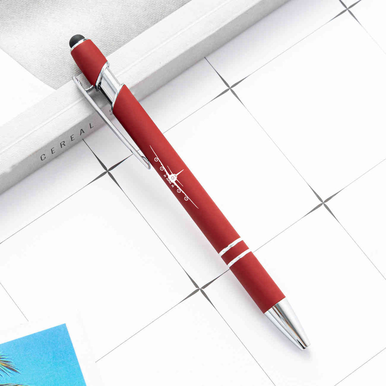 Boeing 747 Silhouette Designed Ballpens Capacitive Screen Touch Pens