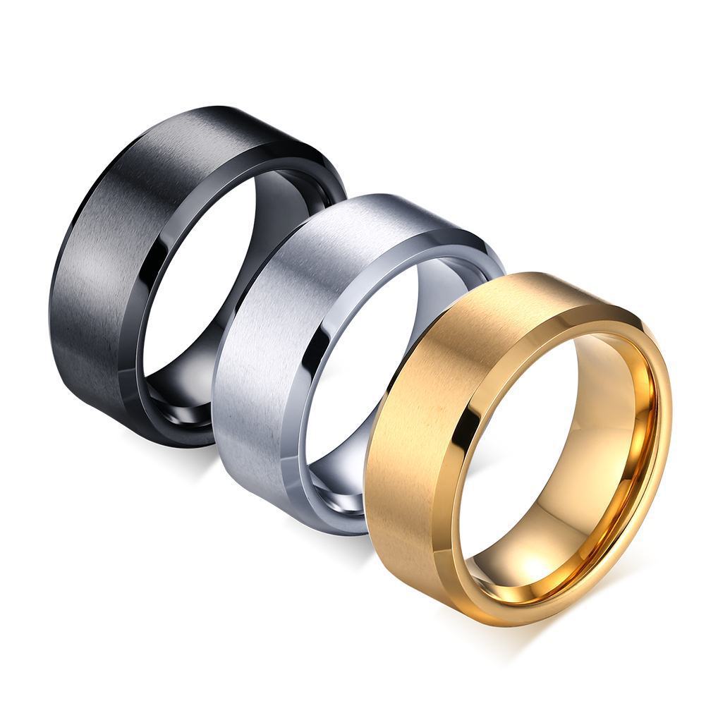 Your Custom Design & Image & Logo & Text Design  Men's Pure Tungsten Gold Ring