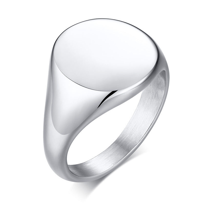 Your Custom Design & Image & Logo & Text Design  14MM Stainless Steel Smooth Ring (1)