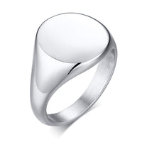 Thumbnail for Your Custom Design & Image & Logo & Text Design  14MM Stainless Steel Smooth Ring (1)