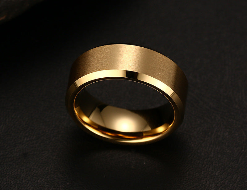 Your Custom Design & Image & Logo & Text Design  Men's Pure Tungsten Gold Ring