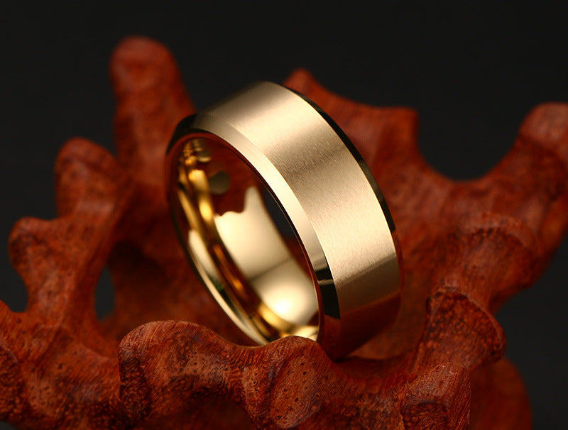 Your Custom Design & Image & Logo & Text Design  Men's Pure Tungsten Gold Ring