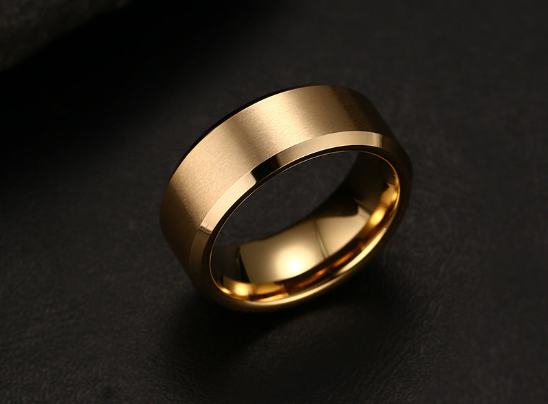 Your Custom Design & Image & Logo & Text Design  Men's Pure Tungsten Gold Ring