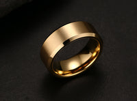 Thumbnail for Your Custom Design & Image & Logo & Text Design  Men's Pure Tungsten Gold Ring