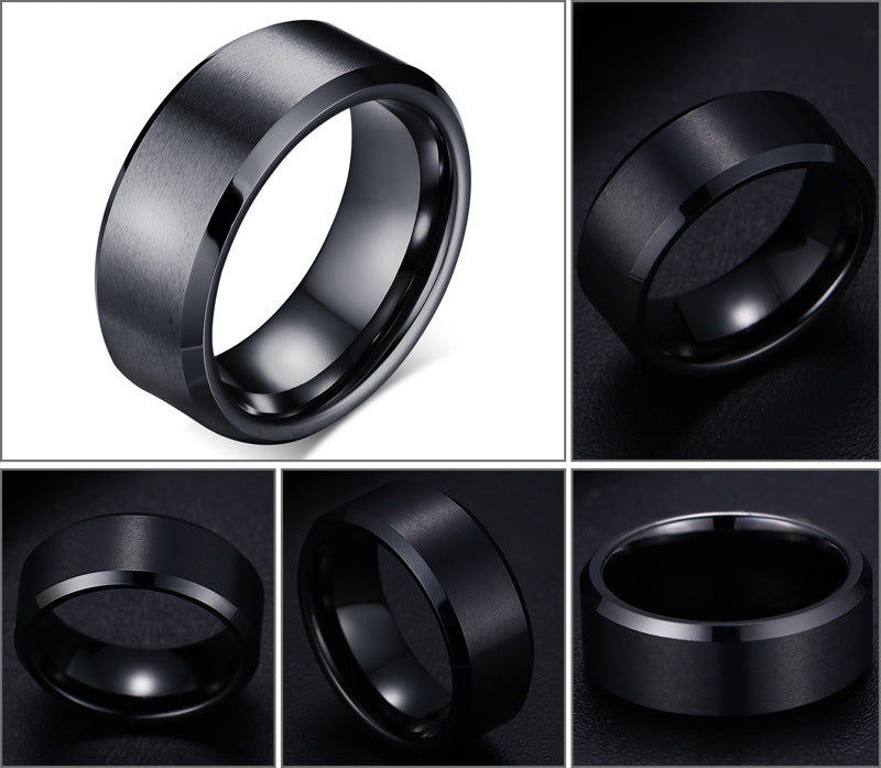 Your Custom Design & Image & Logo & Text Design  Men's Pure Tungsten Gold Ring