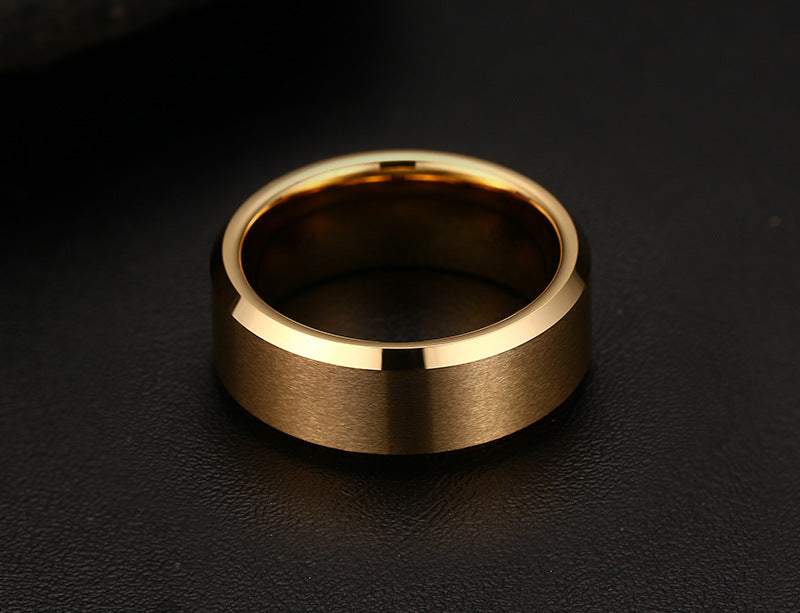 Your Custom Design & Image & Logo & Text Design  Men's Pure Tungsten Gold Ring