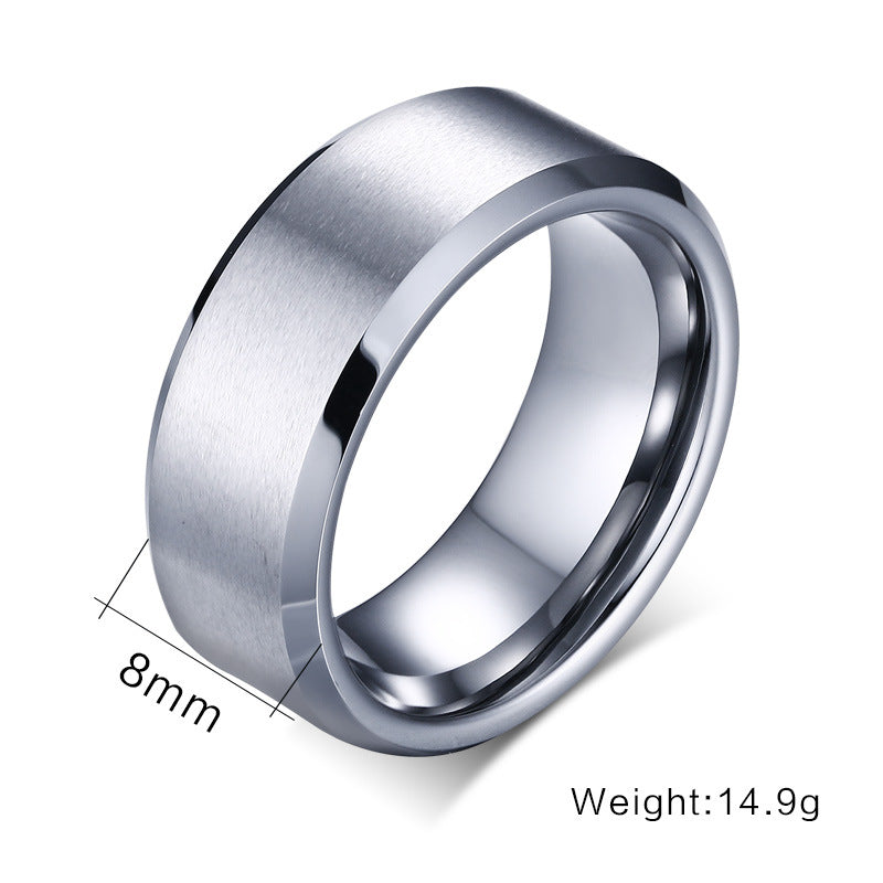 Your Custom Design & Image & Logo & Text Design  Men's Pure Tungsten Gold Ring