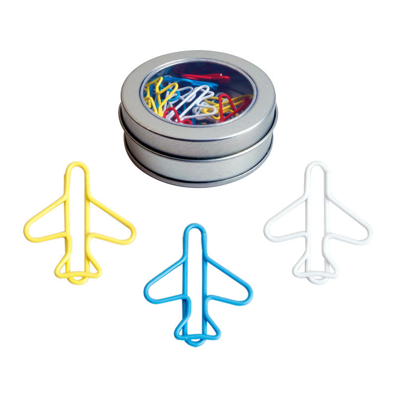 Many Colors Aircraft Plane Paper Clips