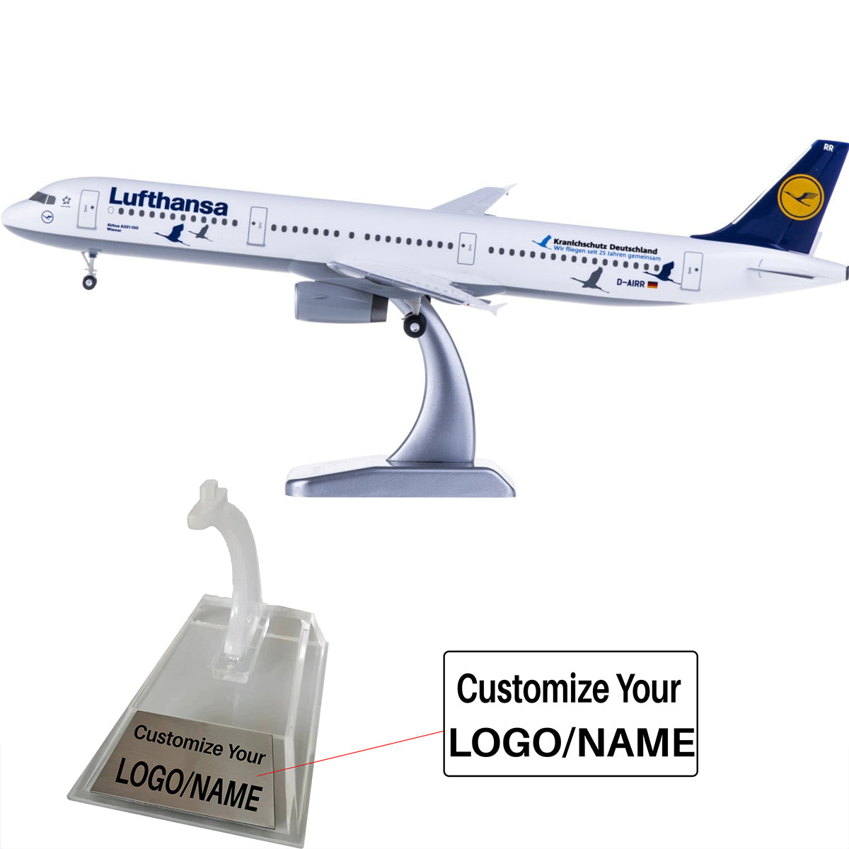 Lufthansa Airbus A321 Airplane Model(1/200 Scale - 20CM)