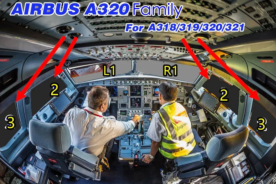 Boeing Cockpit Windows Sunshade Set For Airbus A320 A321 A319 Aircraft cockpit sunshad