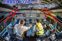 Thumbnail for Boeing Cockpit Windows Sunshade Set For Airbus A320 A321 A319 Aircraft cockpit sunshad