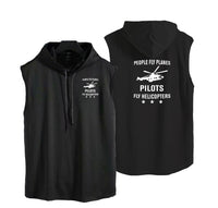 Thumbnail for People Fly Planes Pilots Fly Helicopters Designed Hooded Tank Tops