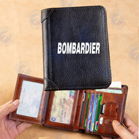 Thumbnail for Bombardier & Text Designed Leather Wallets