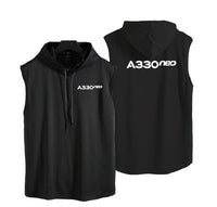 Thumbnail for A330neo & Text Designed Hooded Tank Tops