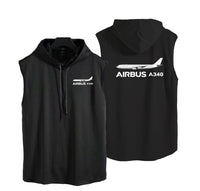 Thumbnail for The Airbus A340 Designed Hooded Tank Tops