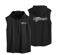 Thumbnail for Special Cessna Text Designed Hooded Tank Tops