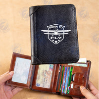 Thumbnail for Born To Fly Designed Designed Leather Wallets