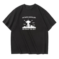 Thumbnail for Air Traffic Controllers - We Rule The Sky Designed Relax Fit T-Shirts